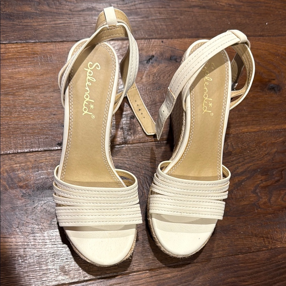 Splendid Women's Cream Espadrille Sandals